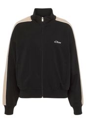 s.Oliver Sweatjacke mit Reißverschluss und Kontrast Einsätzen, Loungewear günstig online kaufen