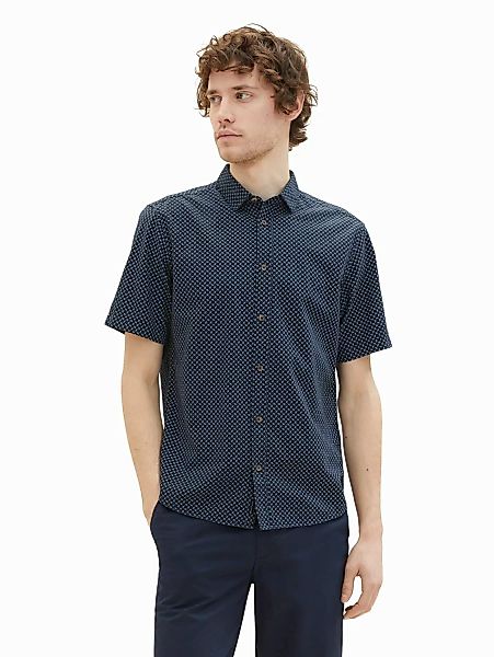 Tom Tailor Herren Poloshirt PALM PRINT - Regular Fit günstig online kaufen