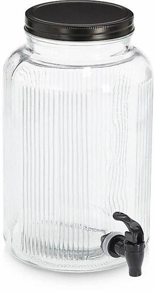 Zeller Present Getränkespender "Glas mit Zapfhahn, Glas/Metall", vielfältig günstig online kaufen