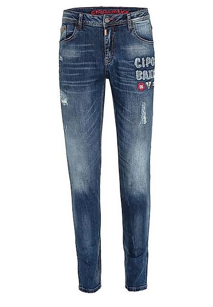 Cipo & Baxx Bequeme Jeans mit Aufnäher in Slim Fit günstig online kaufen