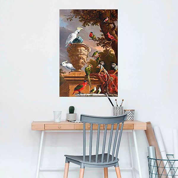 Reinders Poster "De Menagerie - Melchior dHondecoeter" günstig online kaufen