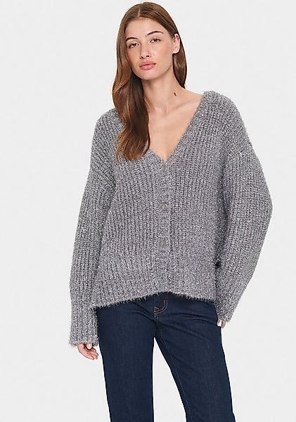 Saint Tropez Strickjacke HalfaSZ Cardigan mit Glitzereffekt günstig online kaufen