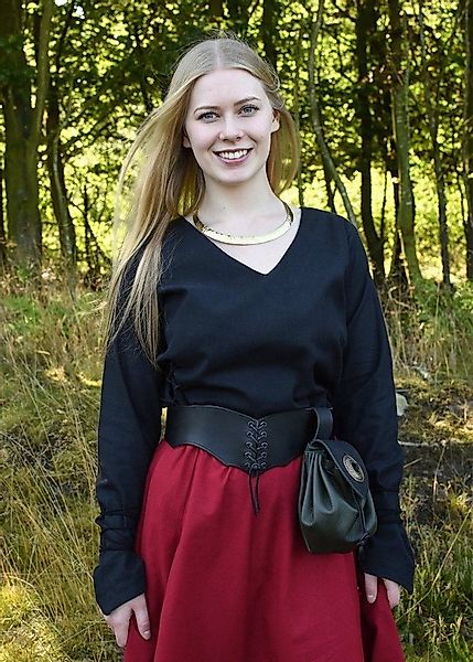 Battle Merchant Burgfräulein-Kostüm Markt-Mittelalter Bluse Aila geschnürt günstig online kaufen