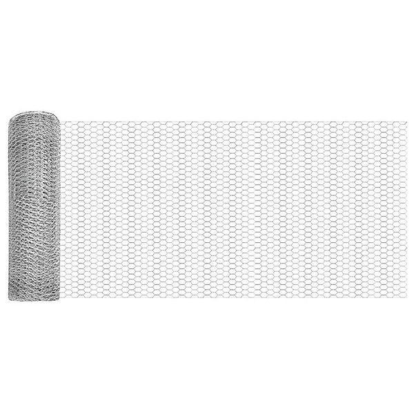 vidaXL Zaunpfosten Silber 100 x 1 m 13 mm Maschenweite Stahl 3353448 günstig online kaufen