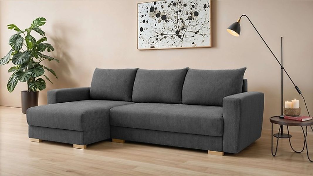 INOSIGN Ecksofa »MAGHERA universell Schlafsofa mit Bettkasten, Maße B/T/H: günstig online kaufen