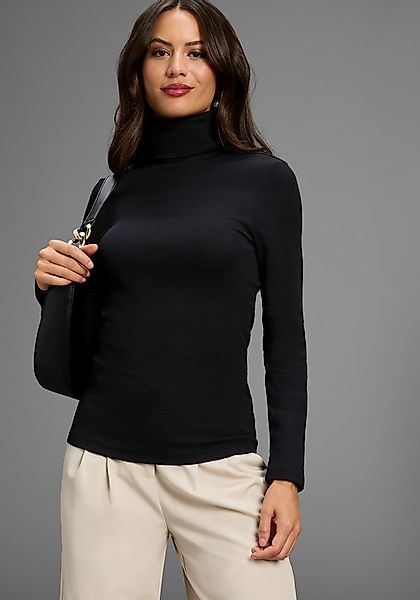 AJC Langarmshirt sehr figurbetont, Rollkragen, Basic-Stil günstig online kaufen