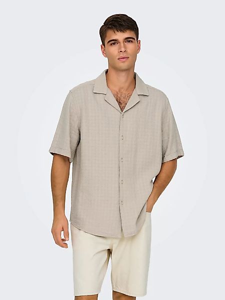 Only & Sons   Hemdbluse Hemd LATHAM Kurzarmhemd günstig online kaufen