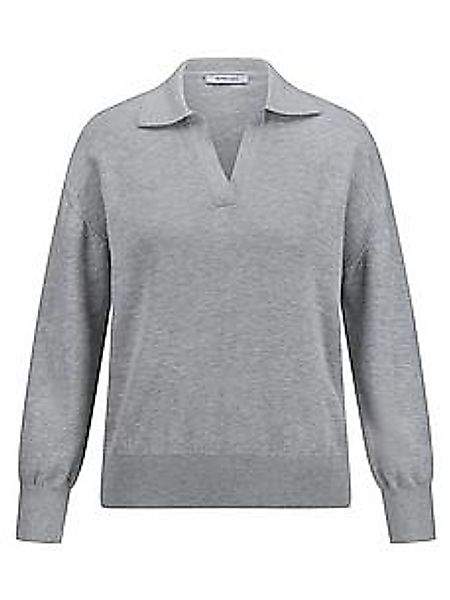 Polo-Pullover Peter Hahn grau günstig online kaufen