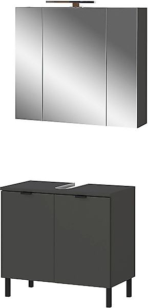 GERMANIA Badmöbel-Set "GW-Arcena" 2 Stk. tlg. mit integrierter LED-Beleucht günstig online kaufen