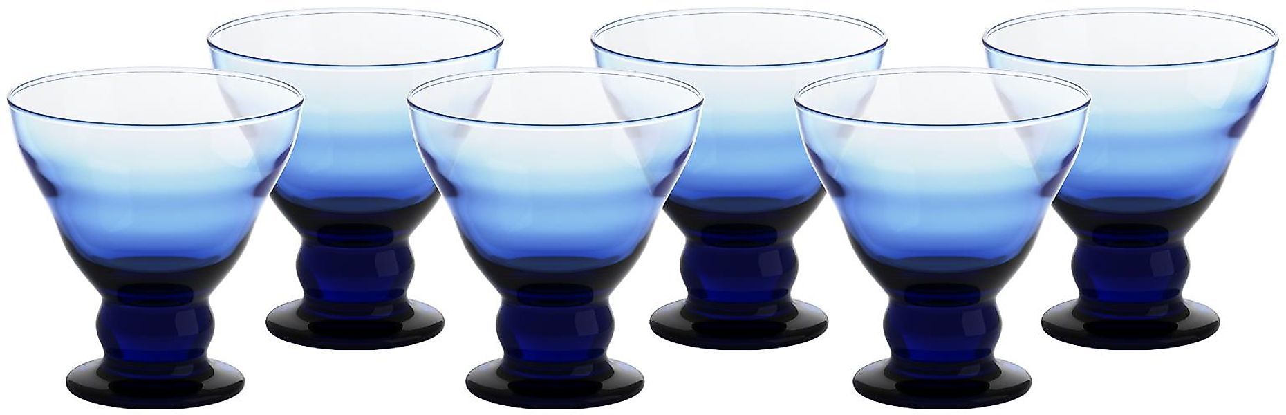 Eiscremeglas Antico 6er-Set Colori Vero 12,5cm blue günstig online kaufen