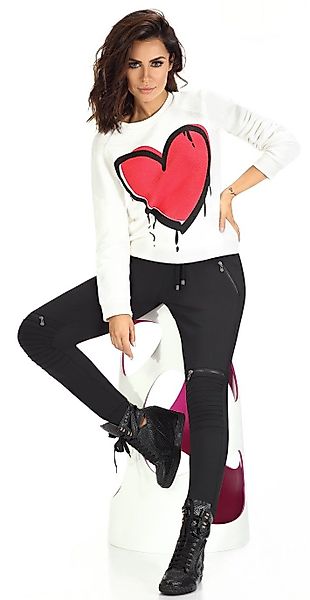 Bas Bleu Schlupfhose im Biker-Stil, Hose günstig online kaufen