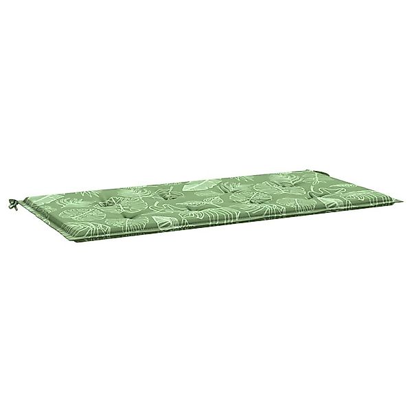vidaXL Sitzauflage Gartenbank-Auflage Blattmuster 100x50x4 cm günstig online kaufen