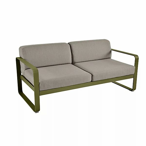 Bellevie Lounge-Sofa 2-Sitzer D3 Pesto B8 Taupegrau günstig online kaufen