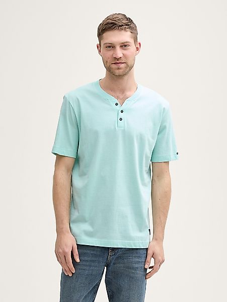 TOM TAILOR T-Shirt Henley T-Shirt aus günstig online kaufen