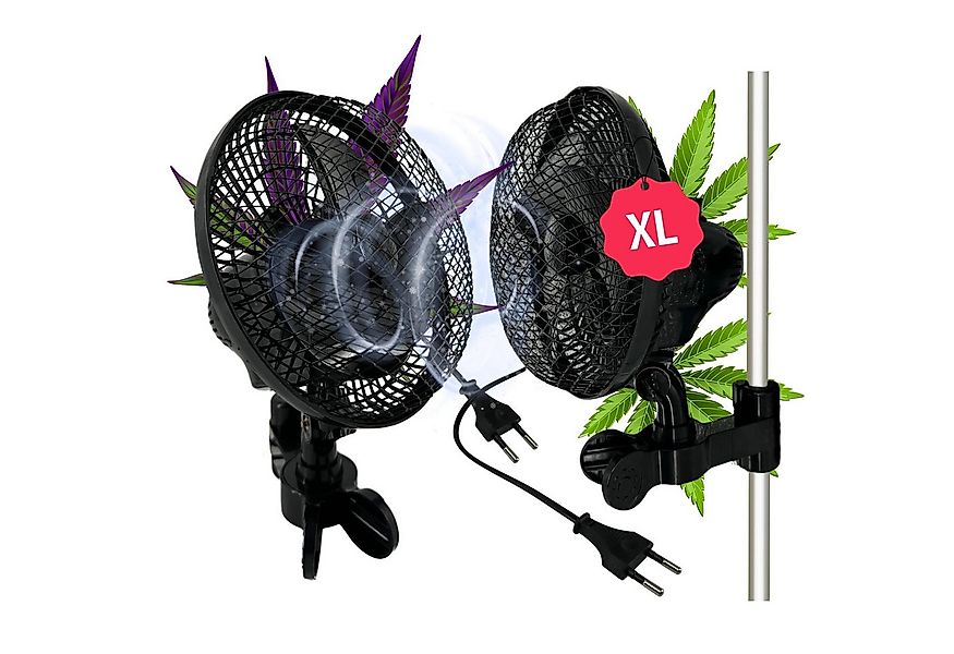 TronicXL Turboventilator 2 Grow Clip Ventilator oszilierend für Growbox Bel günstig online kaufen