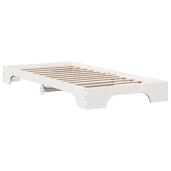 vidaXL Bett Bettgestell Weiß 80 x günstig online kaufen