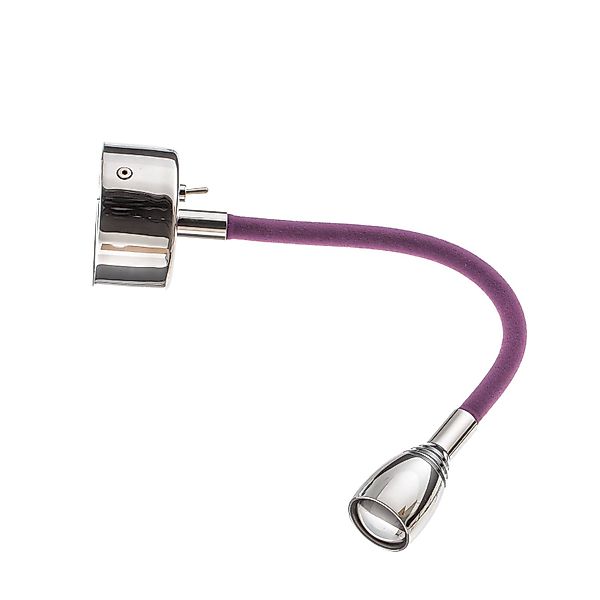 Baulmann 64.361 LED-Wandlampe Flexarm samt violett günstig online kaufen