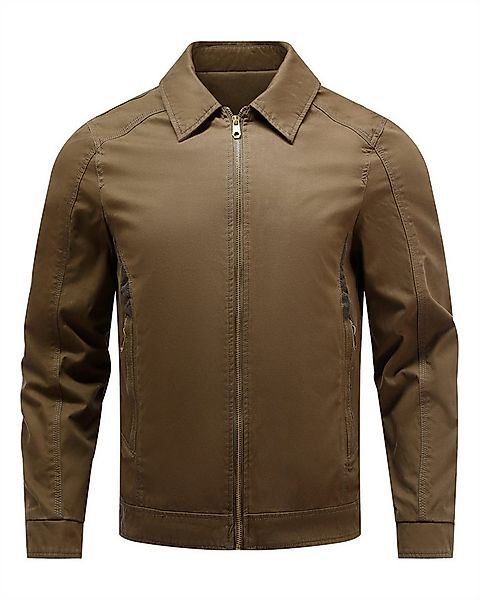 Allthemen Bomberjacke aus reiner Baumwolle Blouson mit Reißverschlusstasche günstig online kaufen