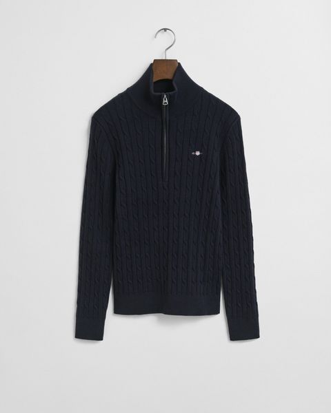 Gant Strickpullover STRETCH COTTON CABLE HALF-ZIP günstig online kaufen