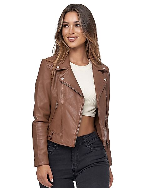 Tazzio Lederjacke F507 Biker Look mit günstig online kaufen