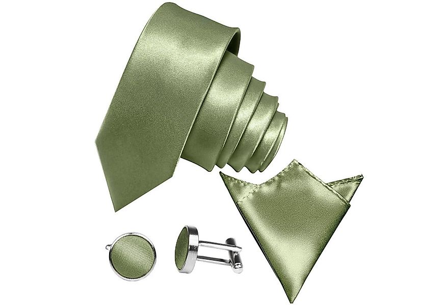 GASSANI Krawatte Satin Hochzeitskrawatte, Herren-Krawatte Hochzeit Schlips günstig online kaufen