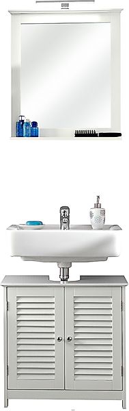 Saphir Badmöbel-Set »Quickset 928 2-teilig, Waschbeckenunterschrank mit LED günstig online kaufen
