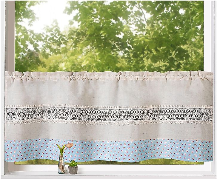 Weckbrodt Scheibengardine "Alicia" Stangendurchzug 1 Stk. tlg. Stabtunnel, günstig online kaufen