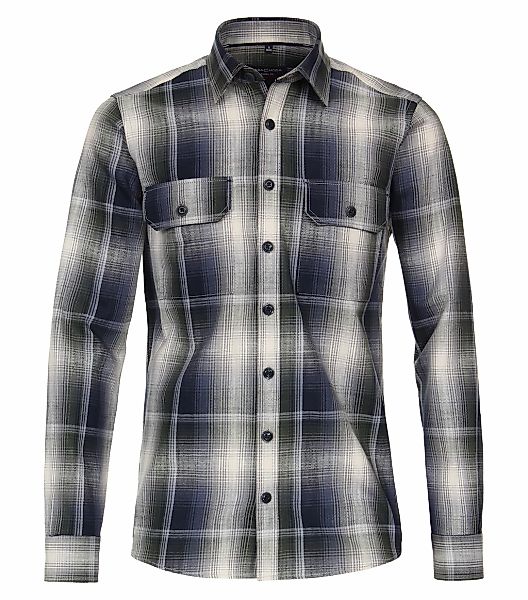 CASAMODA Langarmhemd "CASAMODA Overshirt kariert" günstig online kaufen