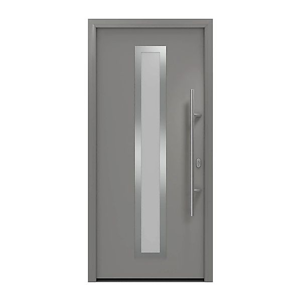 EcoStar Haustür Isopro IP 700S Graualuminium 110 cm x 210 cm DIN R günstig online kaufen