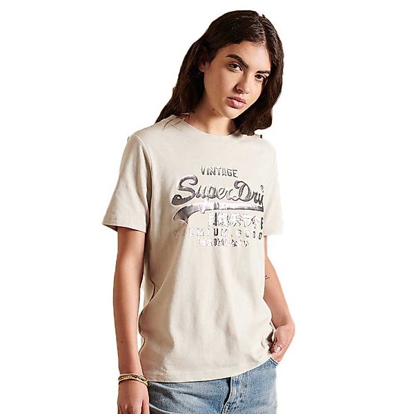 Superdry Vintage Logo Tonal Kurzärmeliges T-shirt XS Light Stone günstig online kaufen