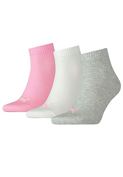 PUMA Kurzsocken (3-Paar) Atmungsaktiv, Rippenbündchen, weiche günstig online kaufen