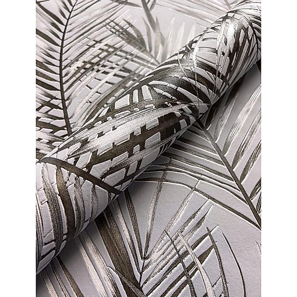 Newroom Vliestapete Riyah Grey Dschungel Modern FSC® günstig online kaufen