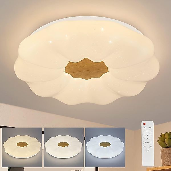 Nettlife LED Deckenleuchte Sternenhimmel Weiß 40CM günstig online kaufen