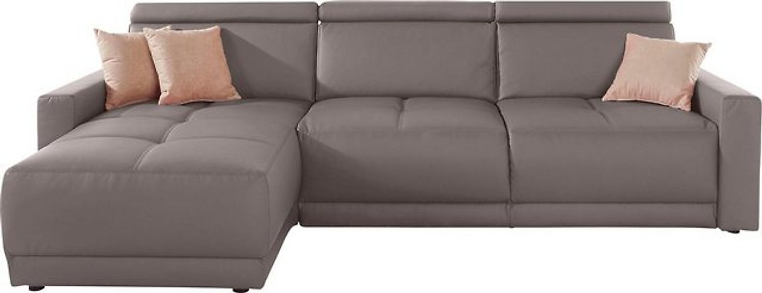 DOMO collection Ecksofa "Ava mit moderner Sitzheftung & toller Doppelnaht, günstig online kaufen