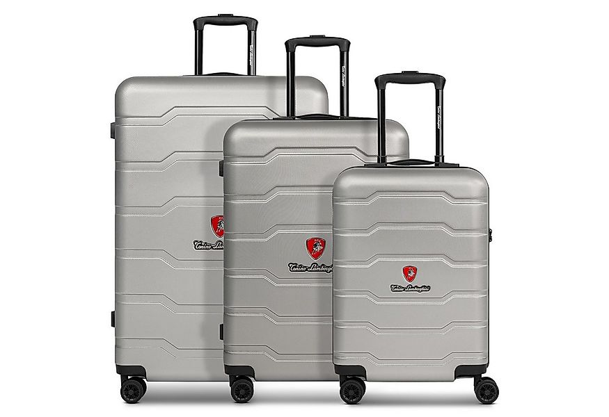 Tonino Lamborghini Trolleyset Bologna, 4 Rollen, (3-teilig, 3 tlg), ABS günstig online kaufen