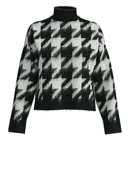 HUGO Strickpullover Swan mit Hahnentritt-Muster (1-tlg) günstig online kaufen