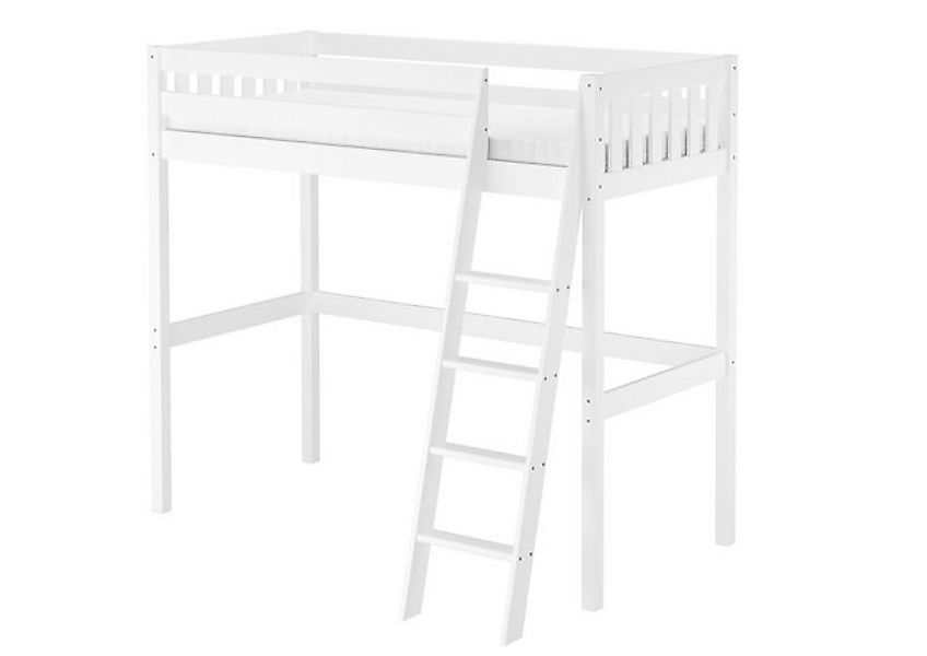 ERST-HOLZ Hochbett Extra Hohes Bett Hochbett Stockbett aus Kiefer Weiß 90 x günstig online kaufen