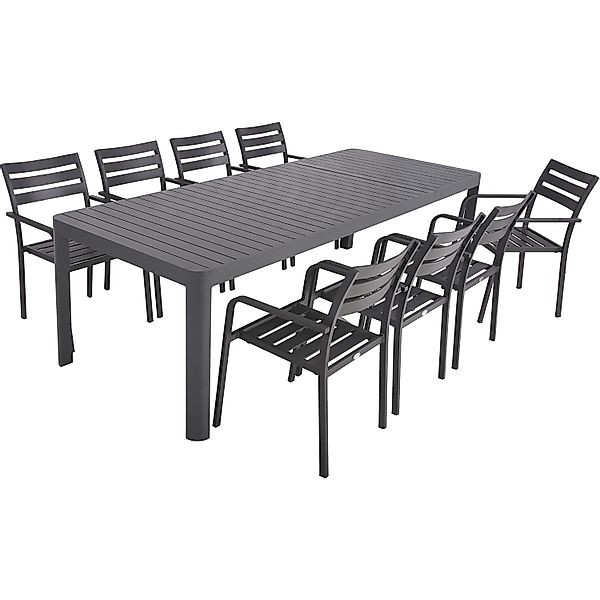 Garden Pleasure Gartenmöbel-Set-03 Amira 9-teilig Anthrazit günstig online kaufen