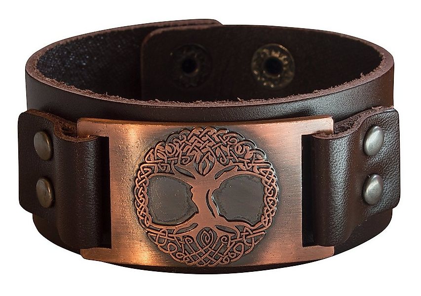 Saraswati Armband Armband "Baum des Lebens" Leder, braun, Metalllegierung, günstig online kaufen