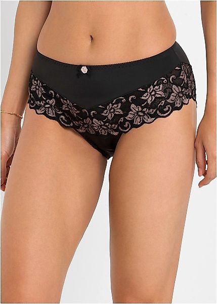 bonprix Maxislip "Maxislip mit zarter Spitze" mit zarter Spitze, aus Polyam günstig online kaufen