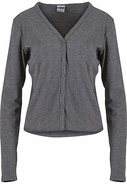 URBAN CLASSICS Strickjacke "Urban Classics Ladies Rib Cardigan" 1 Stk. günstig online kaufen