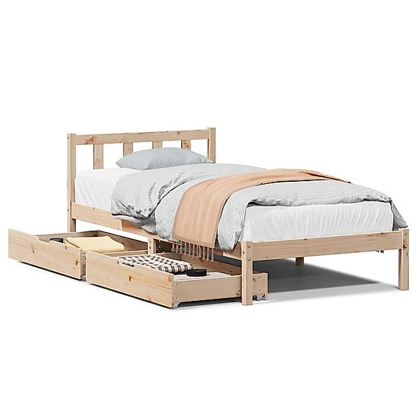 vidaXL Bett Massivholzbett ohne Matratze 90x190 günstig online kaufen