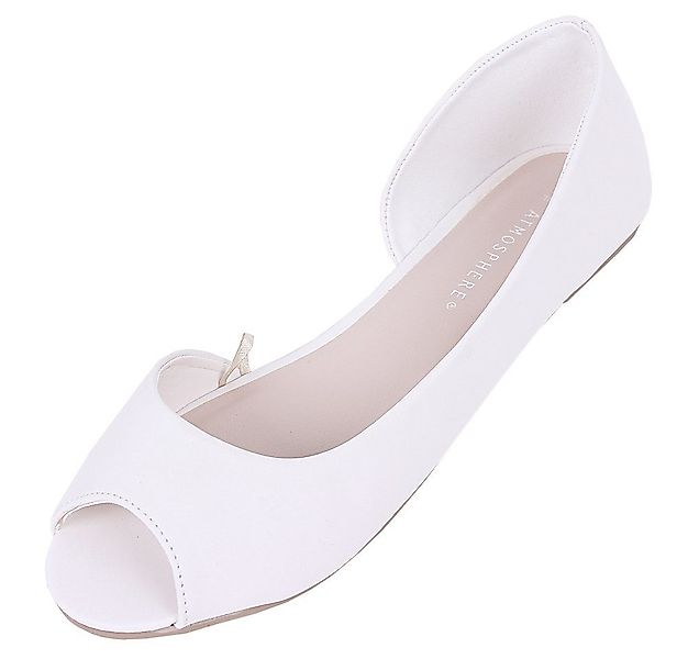 Sarcia.eu Ecrufarbene zehenfreie Ballerinas Ballerinaschuhe für günstig online kaufen