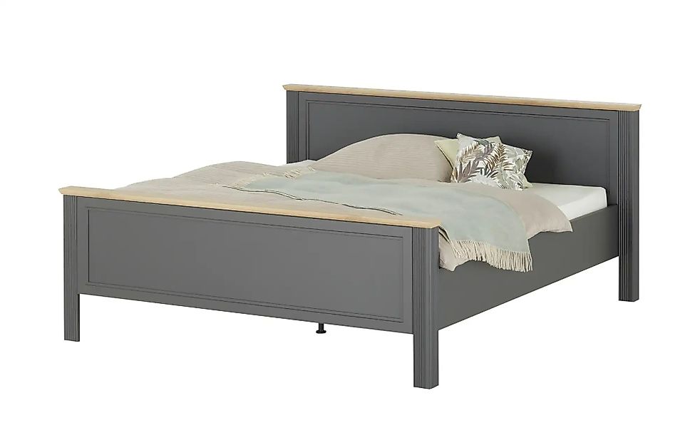 Doppelbett  Varese ¦ grau ¦ Maße (cm): B: 205 H: 98 Betten > Bettgestelle - günstig online kaufen