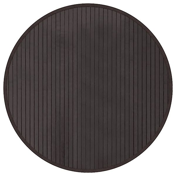 vidaXL Teppich Rund Dunkelbraun 60 cm Bambus 376977 günstig online kaufen