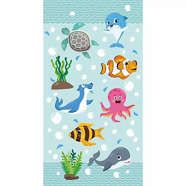 Good Morning Strandtuch Seaworld 75×150 Cm Aquablau günstig online kaufen