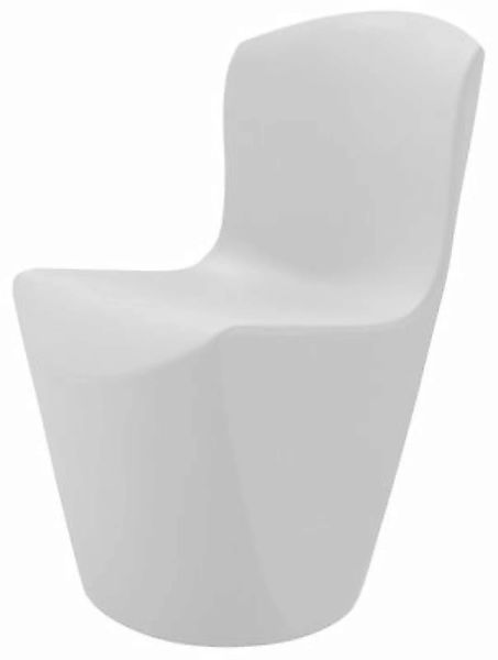 Stuhl Zoe plastikmaterial weiß - Slide - Weiß günstig online kaufen