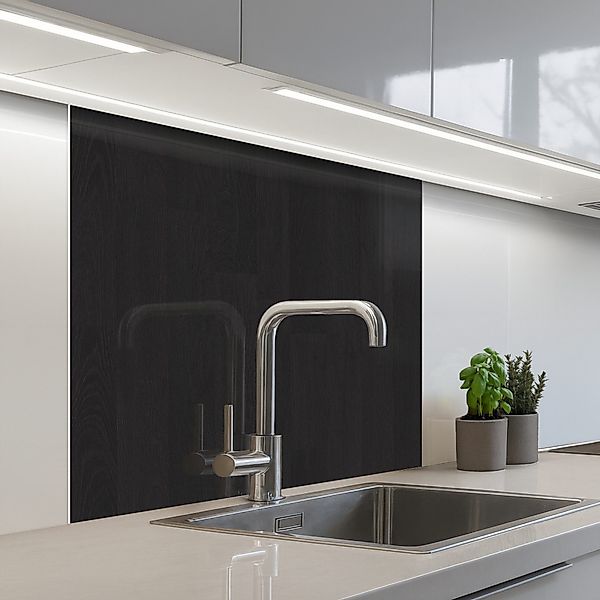 KitchenYeah Küchenrückwand selbstklebend Regal - Schwarz günstig online kaufen