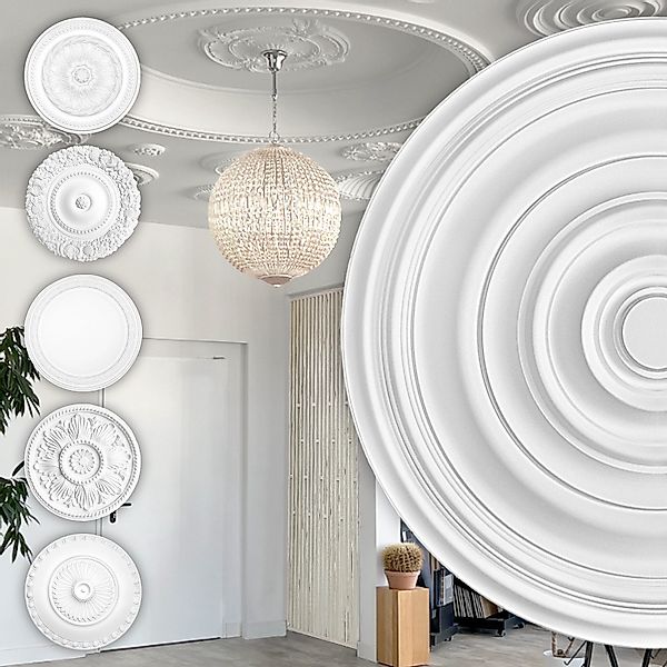 Hexim Perfect Wanddekoobjekt B3044 (Stuckrosette aus günstig online kaufen
