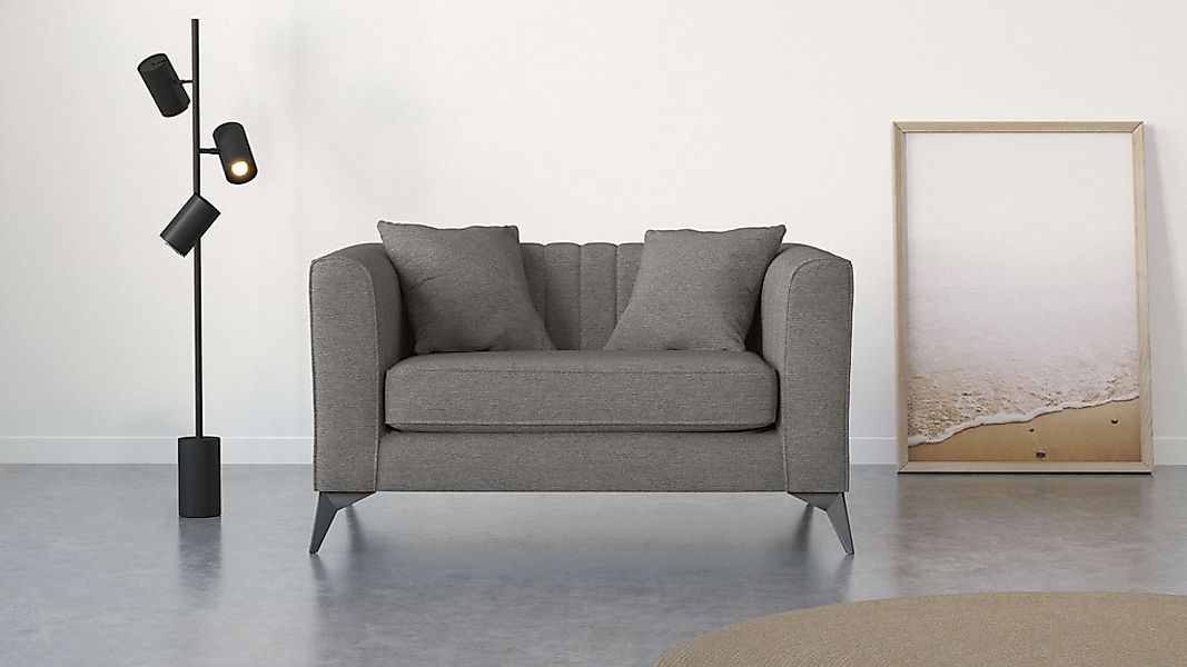 Home affaire Loveseat "MATTHEW Loungesessel, Maße B/T/H: 130/86/74 cm" incl günstig online kaufen